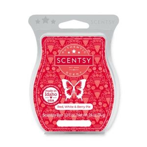 Scentsy Red, White & Berry Pie Wax Bar